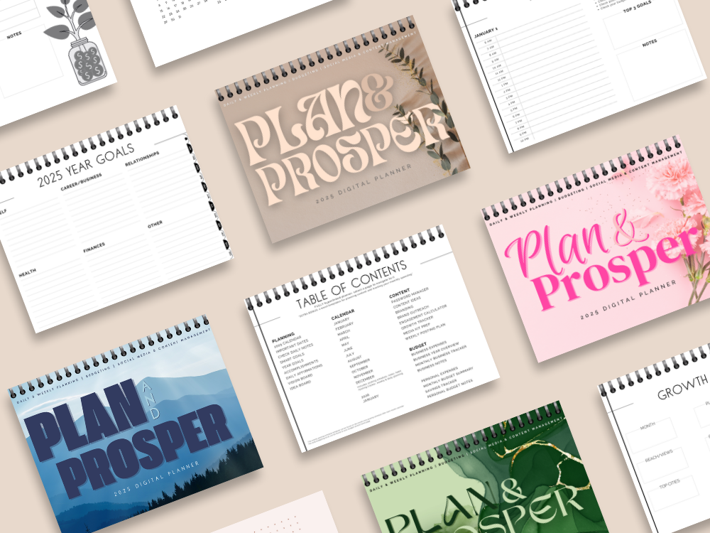 2025 Plan & Prosper Digital Planner