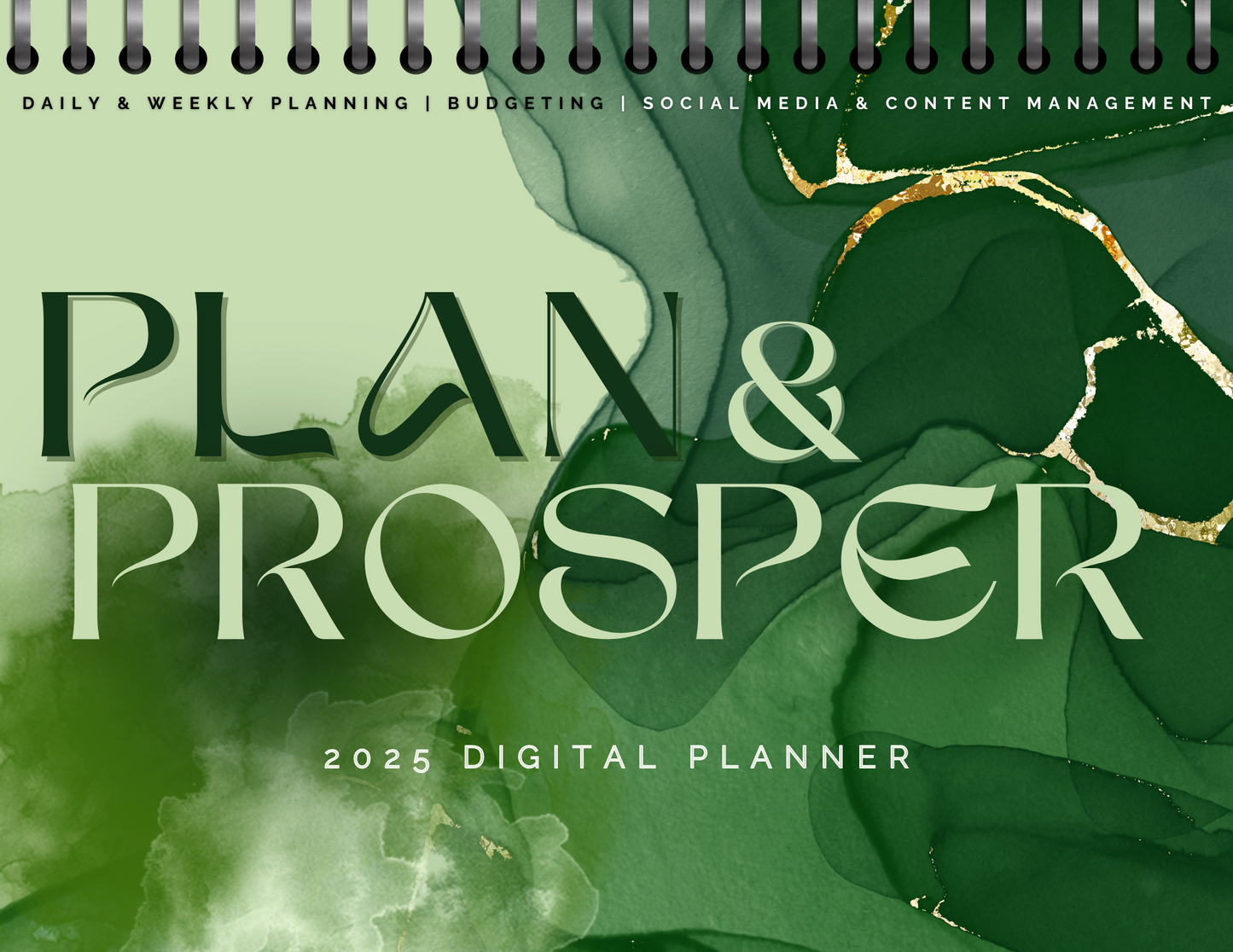 2025 Plan & Prosper Digital Planner