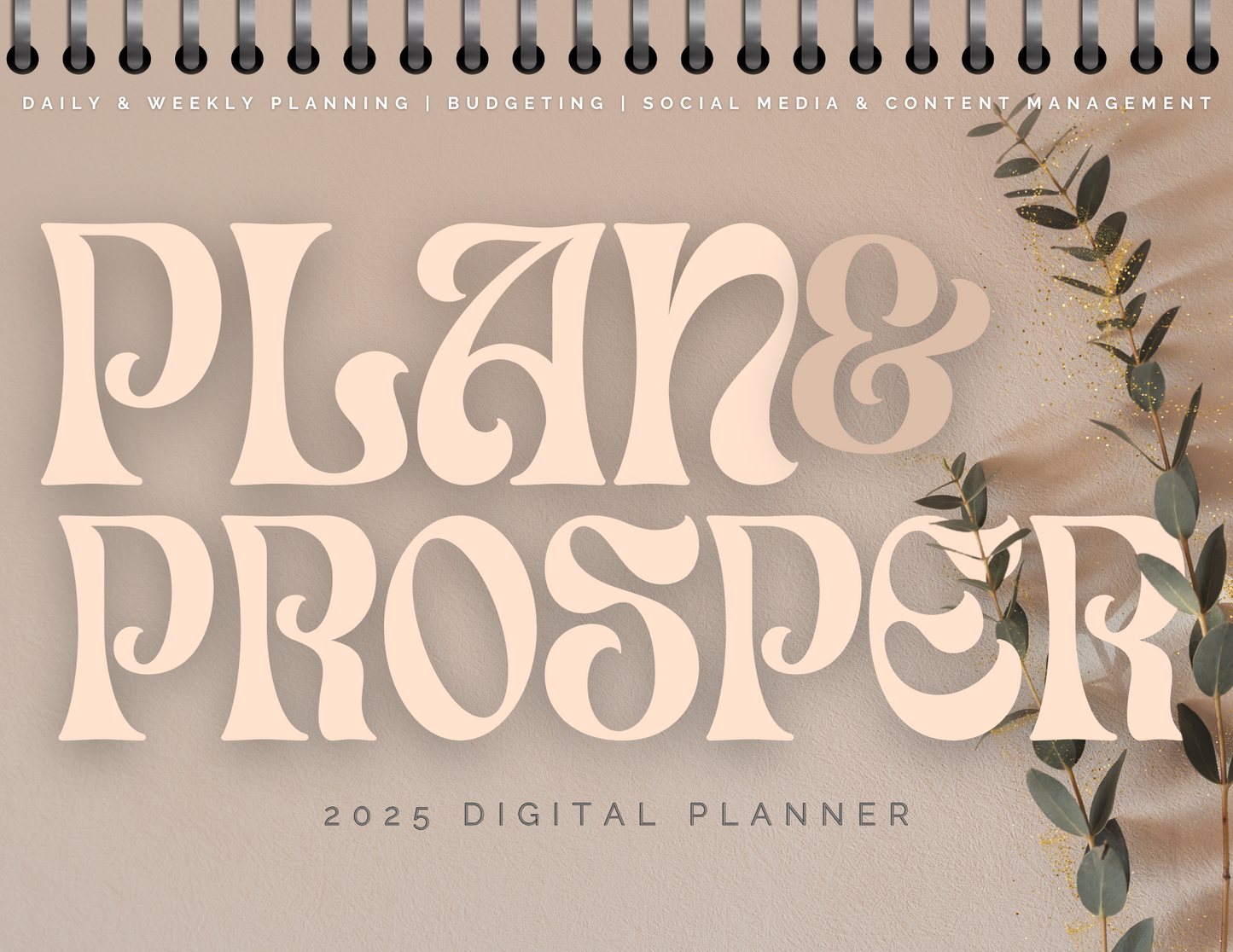 2025 Plan & Prosper Digital Planner