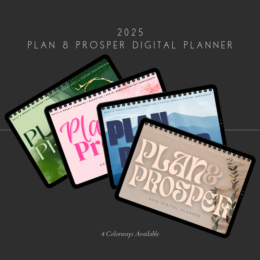 2025 Plan & Prosper Digital Planner